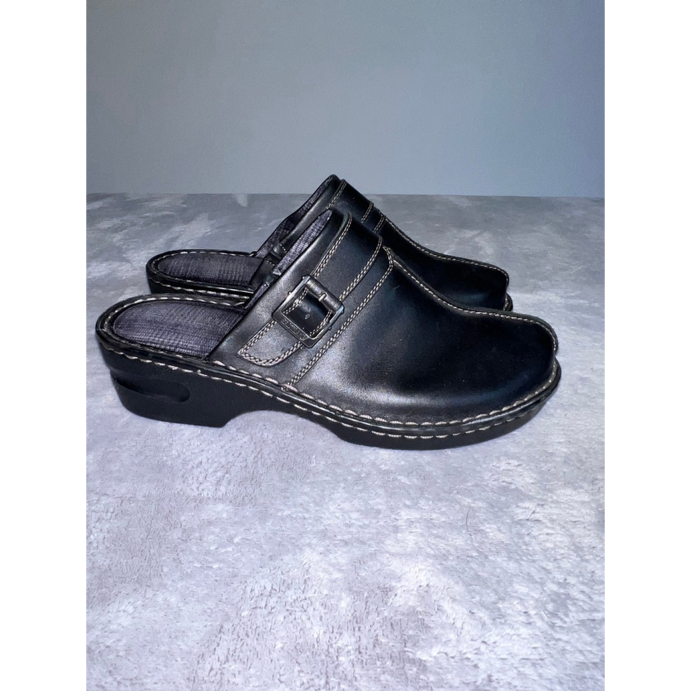 Women's Eastland Clogs Size 9.5 Black with Gray Accents